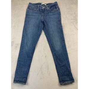 Levis 711 Skinny Pants Women's Size 27 Denim Blue Straight Ankle Activewear